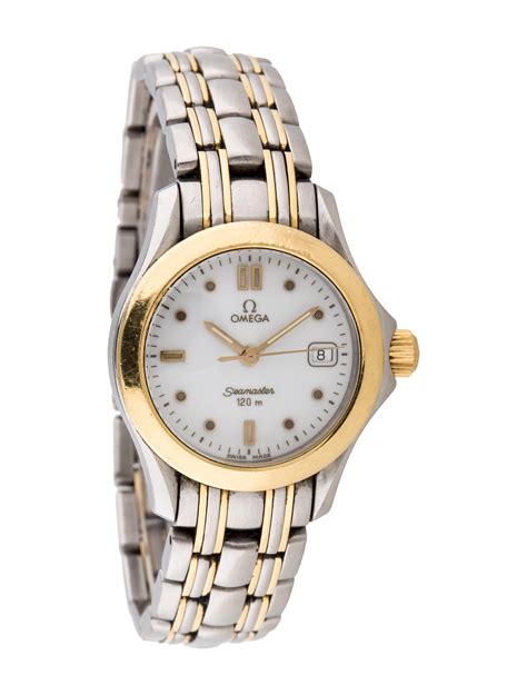 omega two tone watch